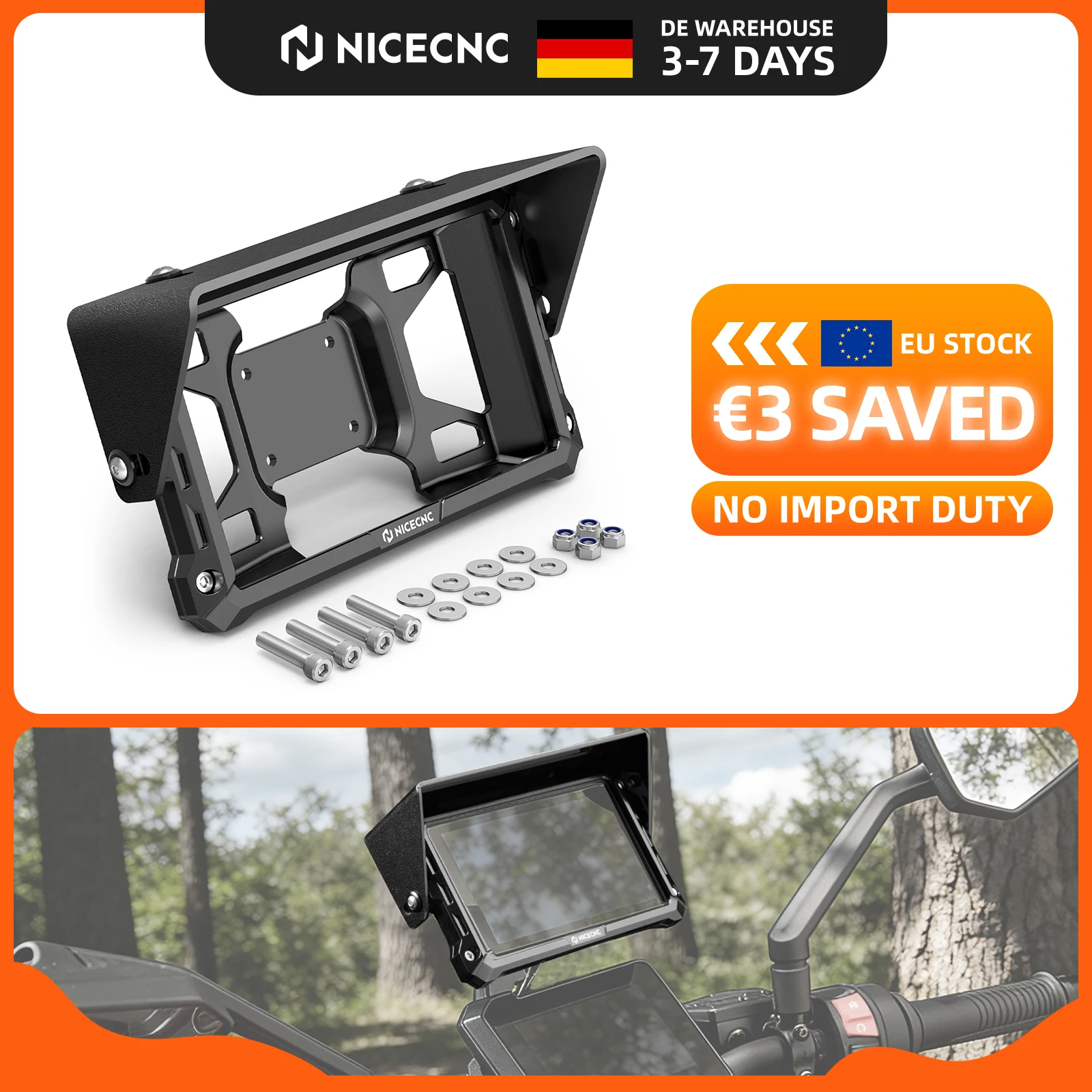 NICECNC Für Garmin Zumo XT2 Schutzhülle Sonnenschutz-Kit Für KTM Adventure BMW Honda Yamaha Touring Naked Bike Harley Cruiser