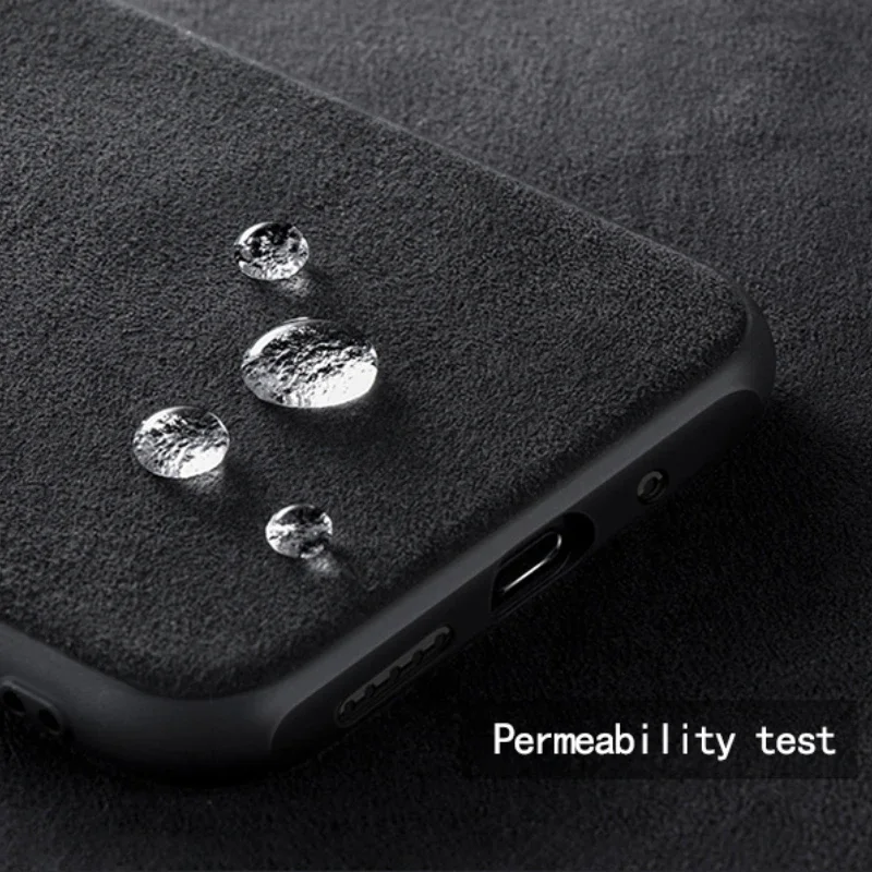 Italian ALCANTARA Case for Samsung S24 Ultra Plus S23 S22 S21 Fold 5 Flip 5 W23 W22 Luxury Business Supercar Same Leather Case