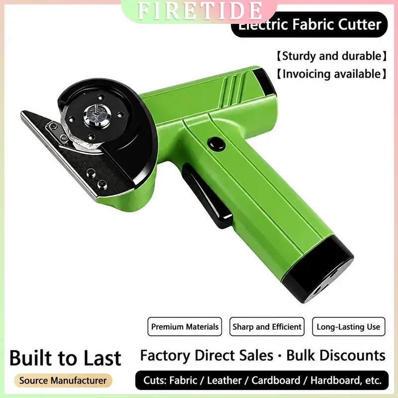 Handheld Electric Fabric Cutter, Portable Cloth Leather Carpet Trimming Tool, Lightweight High Efficiency Scissors