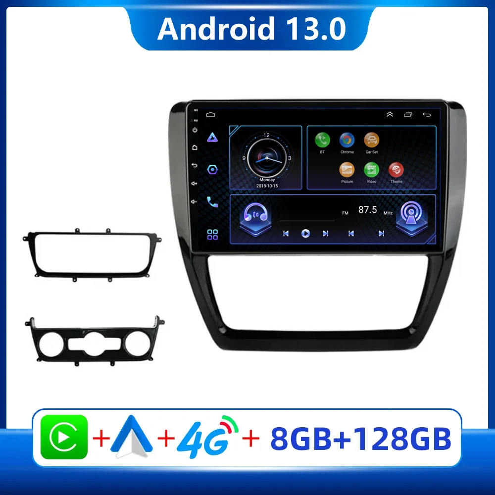 

Android 13 Carplay Auto Car Radio For Volkswagen VW Sagitar Jetta 6 2011-2018 Multimedia Video Player Navi GPS Head Unit BT DSP