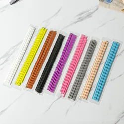 100Pcs 19CMX3MM Essential Oil Diffusion Colorful Fiber Rod for Home Decor Blue/Pink Aromatherapy Fiber Sticks for Reed Diffuser