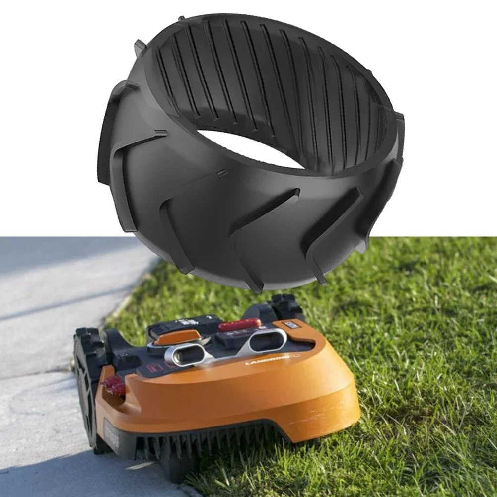 1pc For Worx Robotic Lawnmower Front Wheel M500 M700 S300 M1000 M700 Plus Black Rubber Wheel Protection