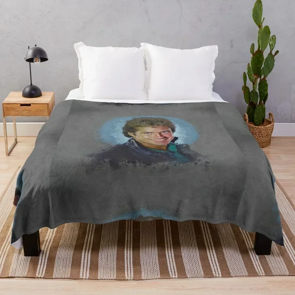 

David Hasselhoff Throw Blanket Lightweight Cozy Blanket for Bed Sofa