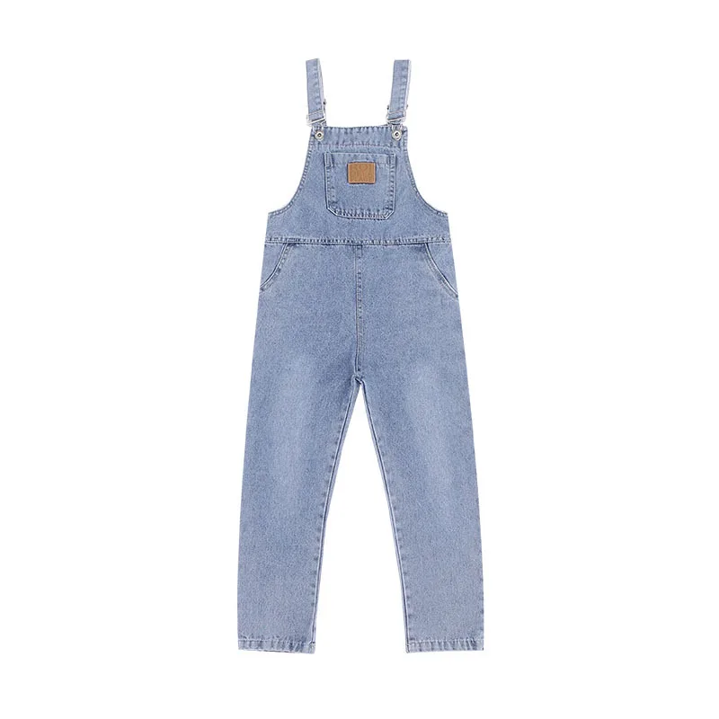 Girls Denim Overalls Children Cowboy Suspender Pants Kids Jumpsuit Girl Jeans Trousers Spring Autumn 5-15Years