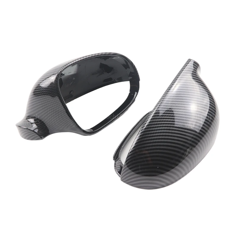 Car Side Door Side Mirror Cover Cap styling For Volkswagen VW GOLF 5 6 Plus Jetta MK5 Passat B5.5 B6 EOS Black Carbon Fiber Look