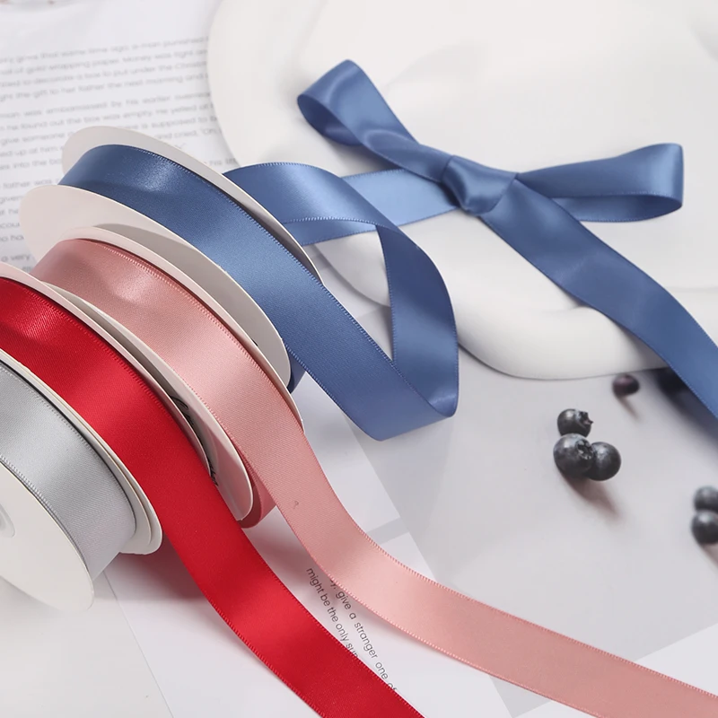 Sage Colorful Satin Ribbon 20 Yards Light Green Ribbon for Gift Wrapping Flower Bouquet Crafts Wedding Party Home Decoration