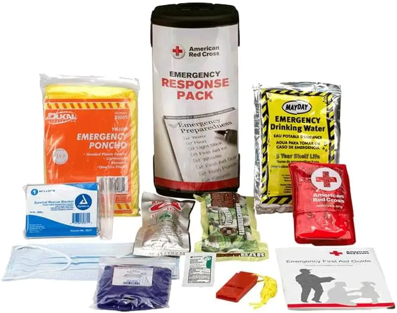

Emergency Response Pack with First Aid Essentials, Fully Stocked Kit for Quick Relief