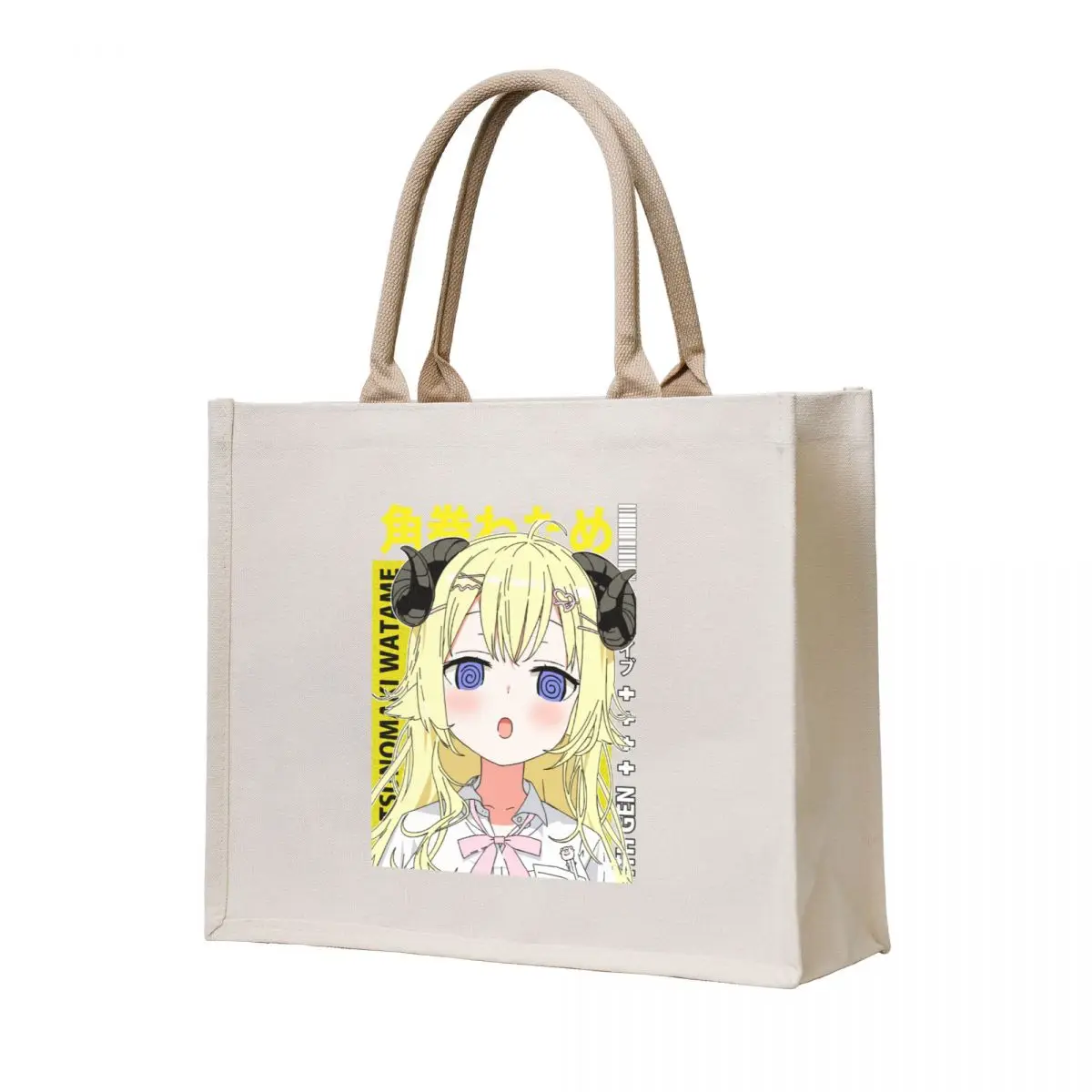 

Tsunomaki Watame Confused Tote Bag shopper bag woman Lady bag Women's tote bags men