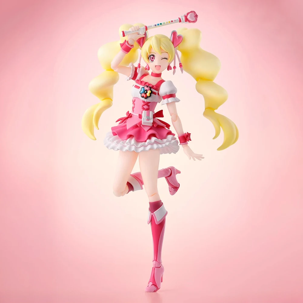 Originale BANDAI S.H. Figuards Cure Dream & Cure Peach (edizione del Designer di personaggi precisi) Action Figure giocattoli da collezione