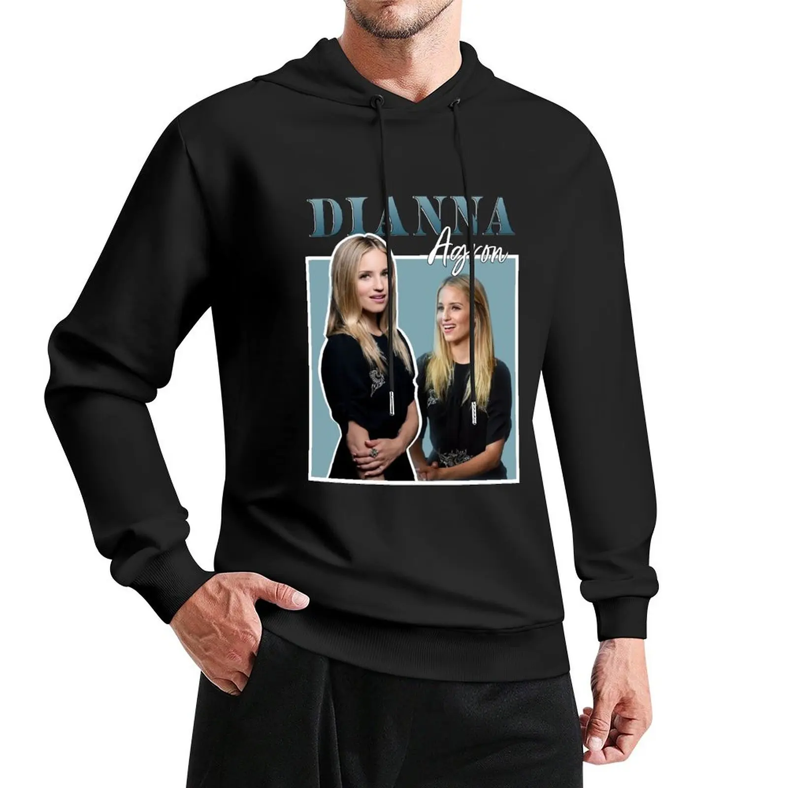 

Dianna Agron 90s Graphic Design Pullover Hoodie winter clothes men's clothing men's sweat-shirt designer hoodies