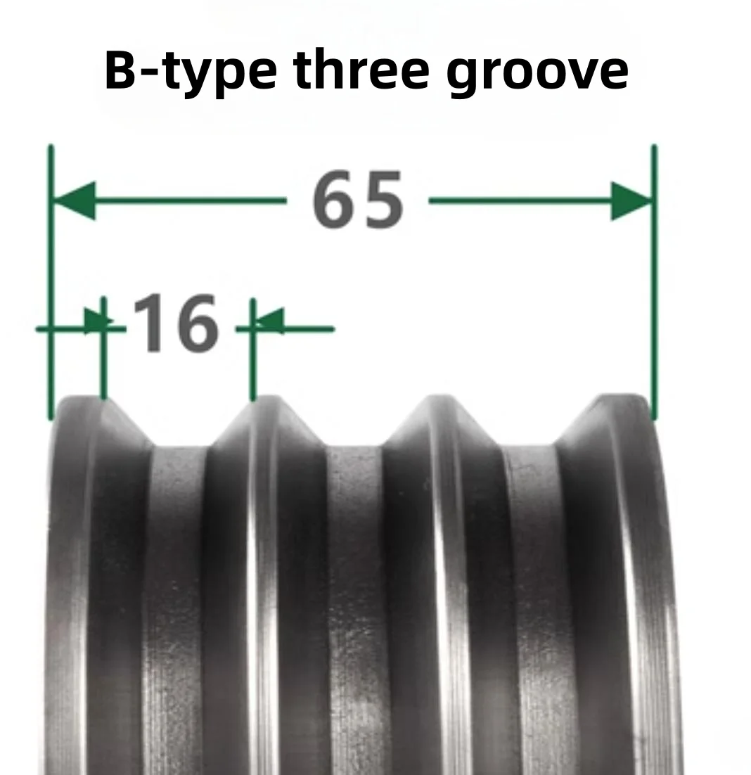 1 pz OD :130mm larghezza scanalatura: 16mm puleggia tipo B generatore in ghisa a tre scanalature motore diesel puleggia triangolare