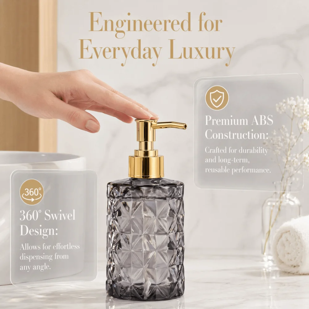 3 PCS ABS Perfume Bottle Pump Gold Silver Universal Threaded Emulsion Dispenser Pump Pressure Pump Practical Soap Dispenser Pump