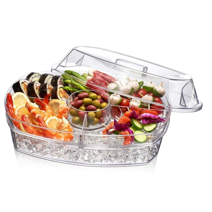 

Поднос для вечеринок Ice Party, 15 1/2 x 11 x 6, прозрачный