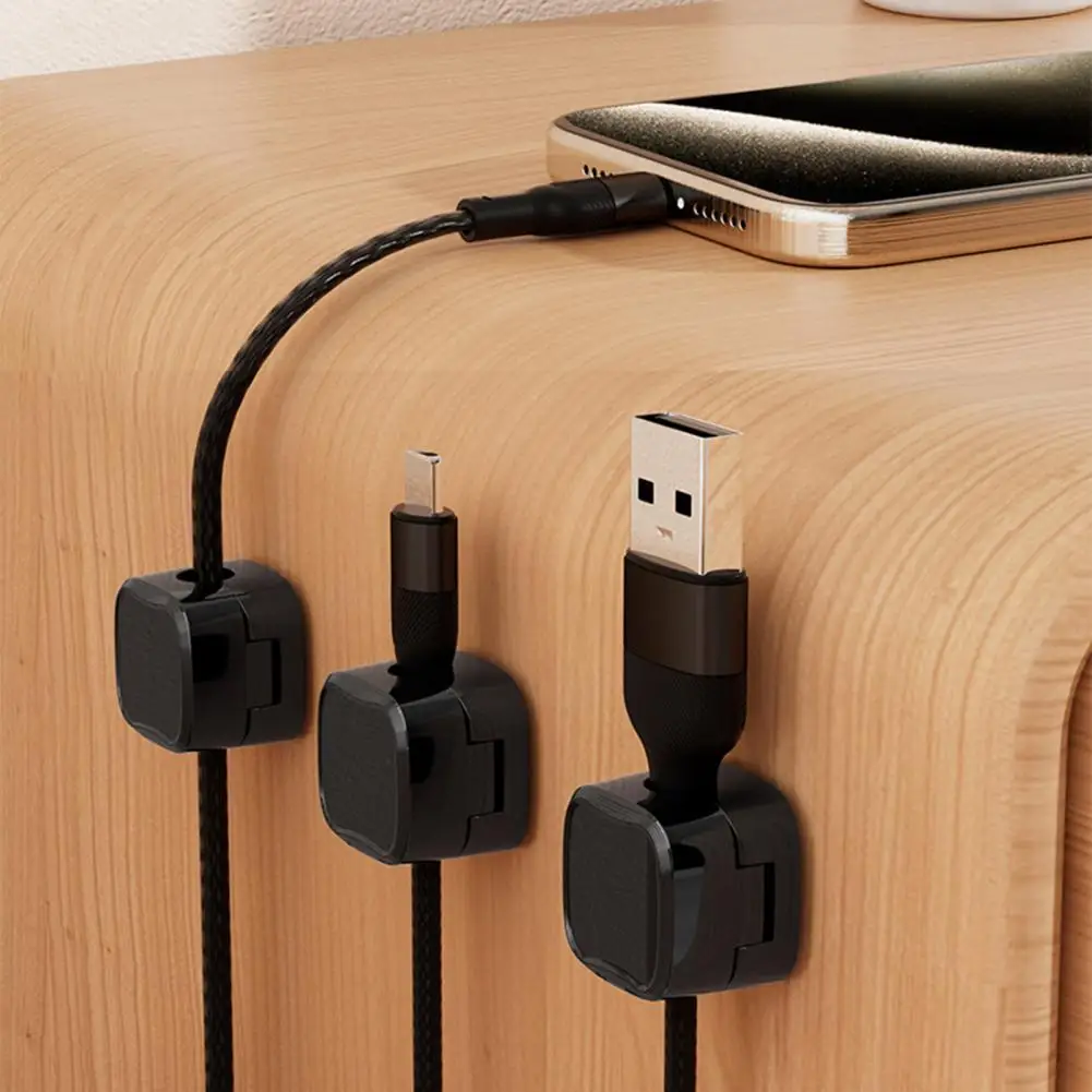마그네틱 코드 거치대 마그네틱 케이블 클립, 데스크 코드 아래 거치대 정리함, 잔류 케이블 관리, 와이어 키퍼 12 개