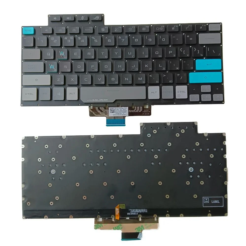 

XIN-Russian-US Клавиатура для ноутбука с подсветкой для ASUS ROG Zephyrus G14 GA401 GA401U GA401M GA401I GA401Q GA401IV 2021 лет