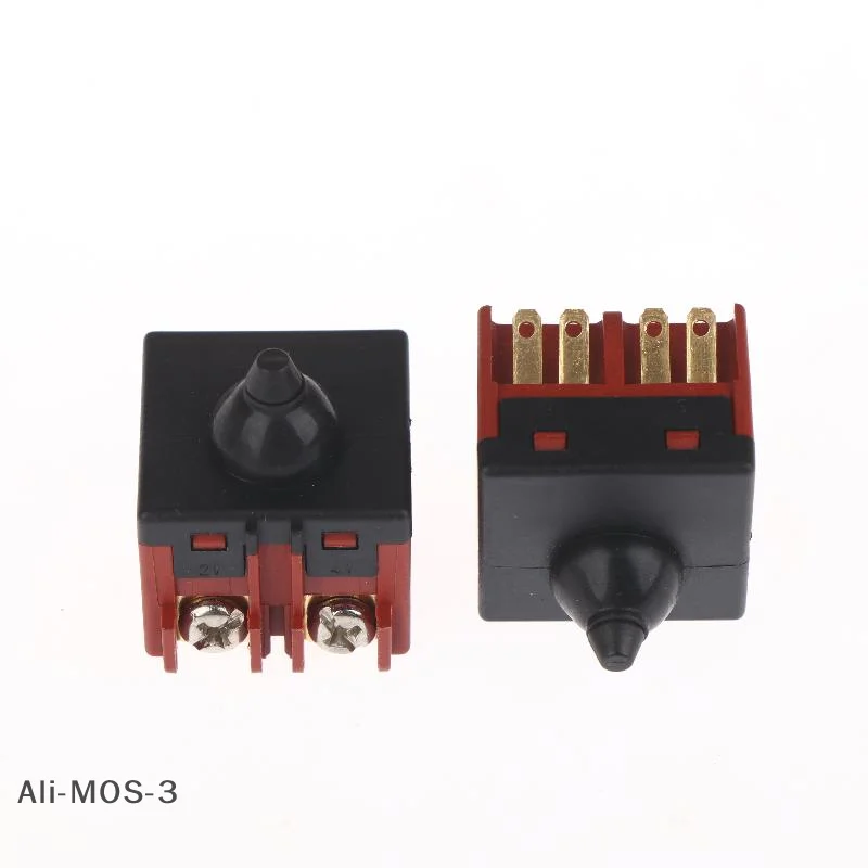 【S】1/2/5個プッシュボタンスイッチアングルグラインダースイッチ交換部品6-100ポリッシャーアングルグラインダーアクセサリー電動工具用