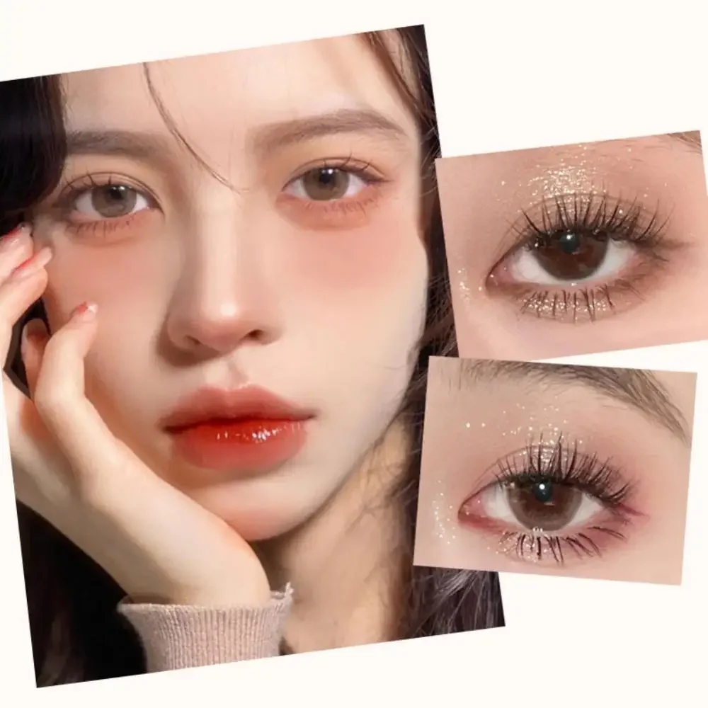 Heallor Milk Tea Brown Eyeshadow Eyes Pigments Transparent Acrylic Eye Shadow Palette Glitter Matte Cosmetics 9 Colors Eyeshadow