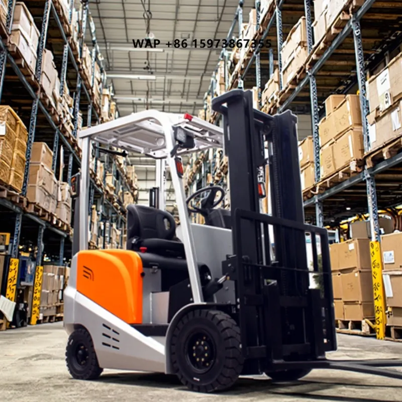 Hot Selling Mini Forklift Crane 1 2 Ton 3-Wheel Electric Forklift Warehouse Material Handling and Lifting Electric Forklift