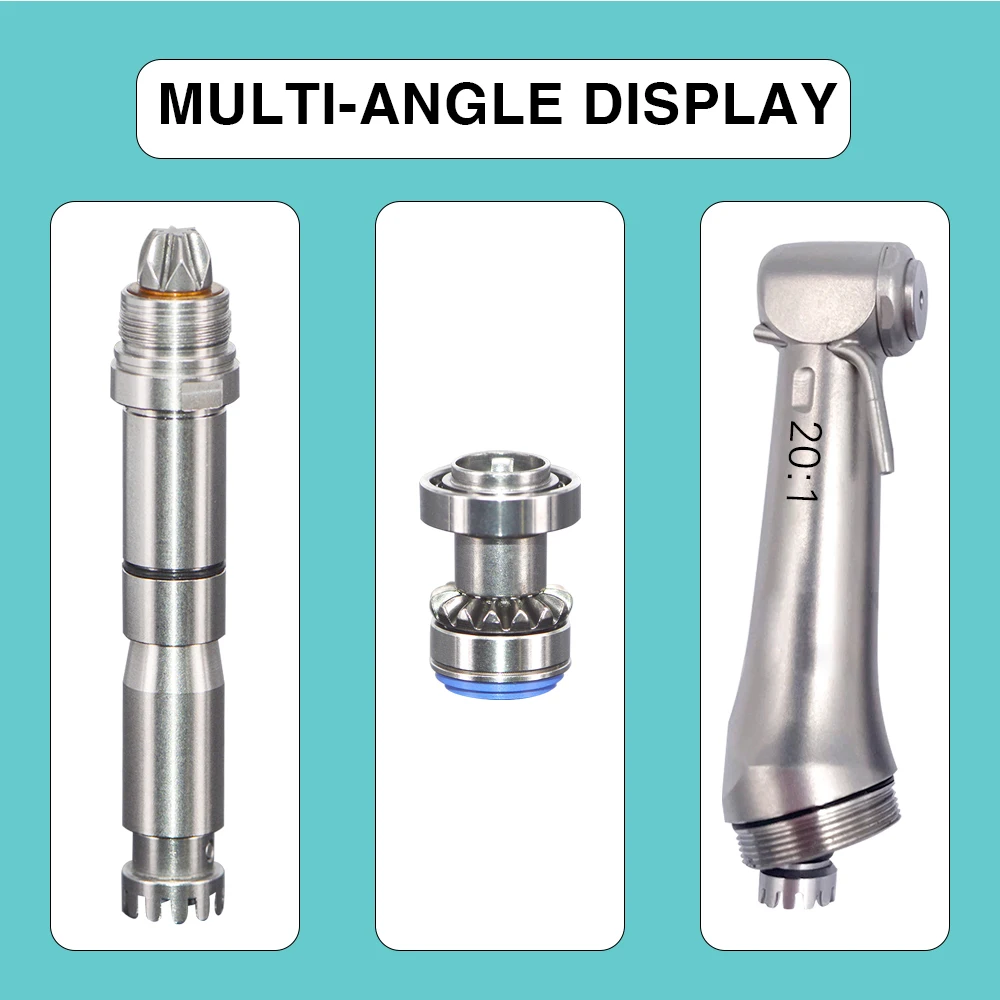 MBM Dental 20:1 Contra Angle Low Speed Handpiece Odontologia Implant Surgery Contra Angle Reduction Handpiece E-type Coupler