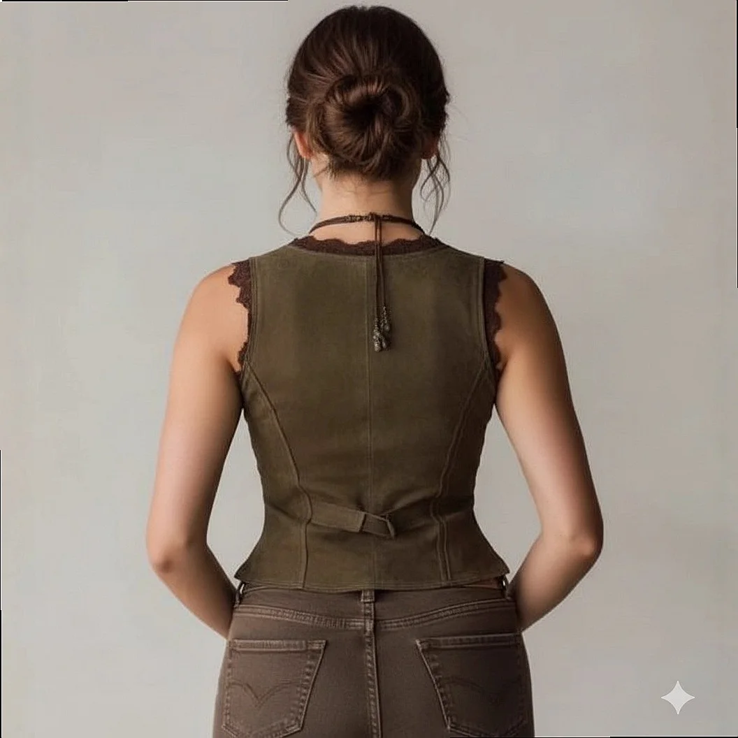 SK Vintage Fade Workout Vest Button Crop Top Tee Blouse Tops
