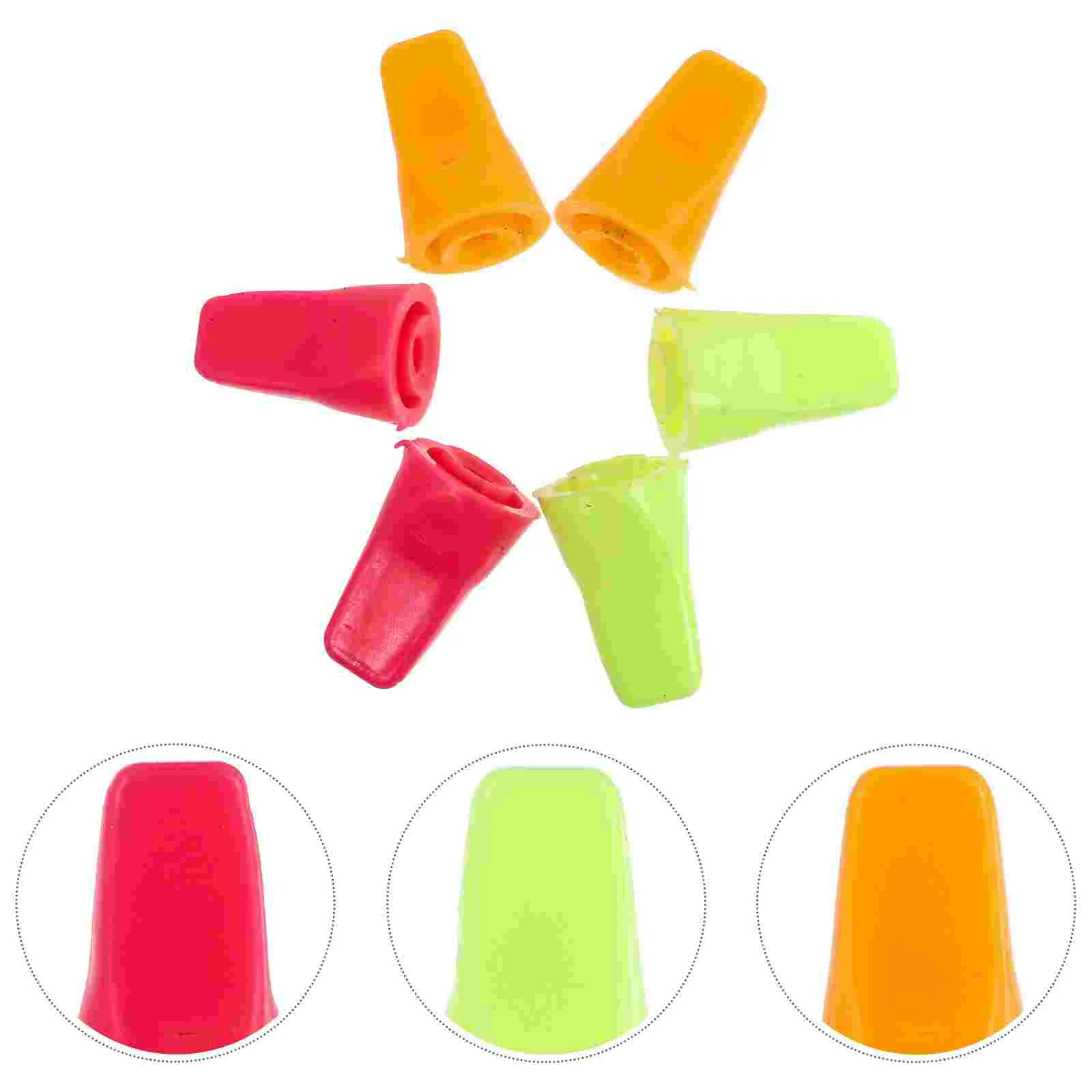 30 Pcs Sweater Needle Hat Portable Tip Protector Protective Stoppers Skid-proof Crochet Hook Knitting Needles Caps Rubber for