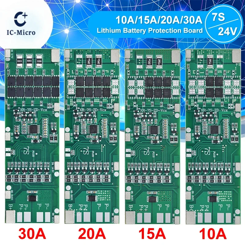 Bms 7S 24V 10A 15A … - image