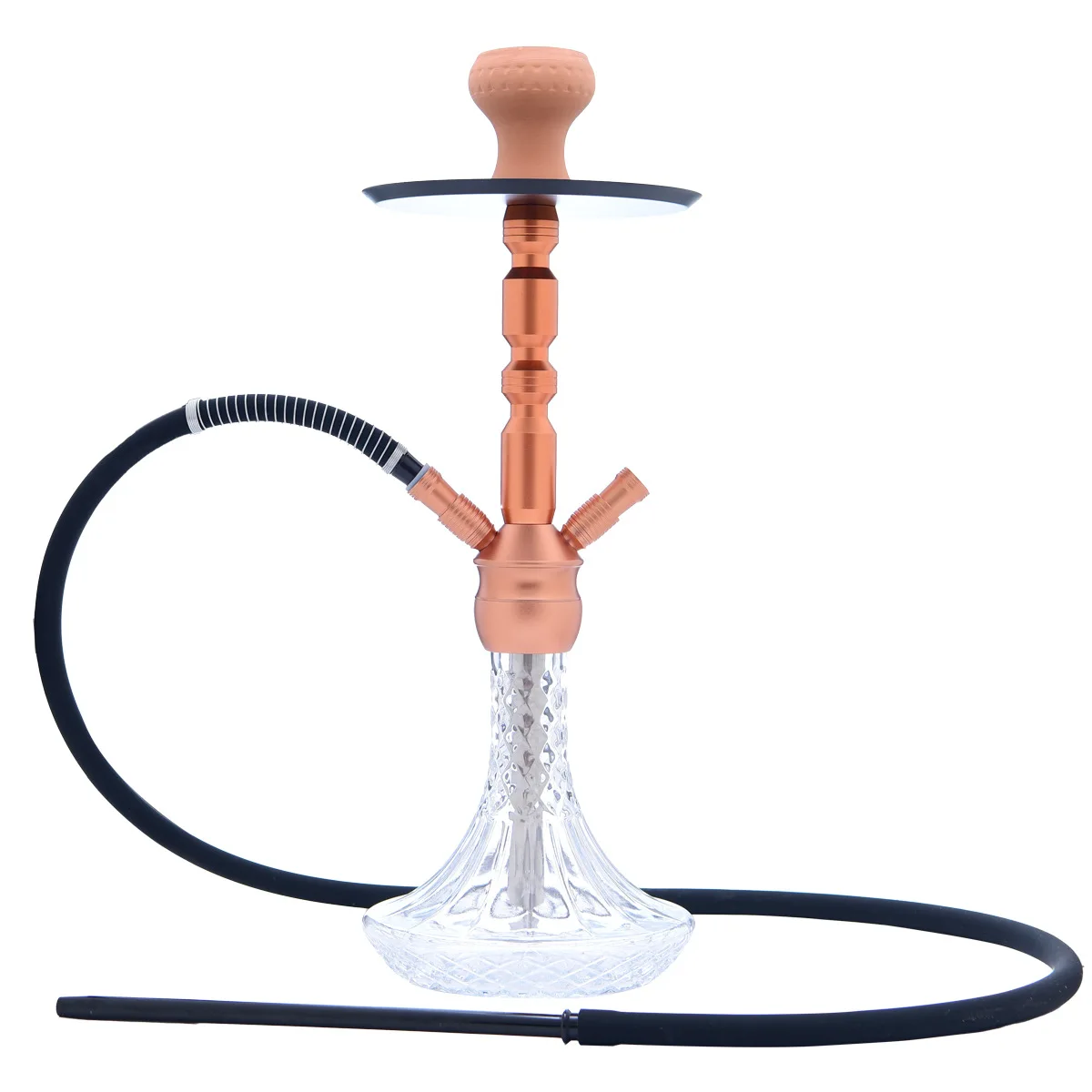 

Hookah pot, double tube gold black red hookah full set of accessories