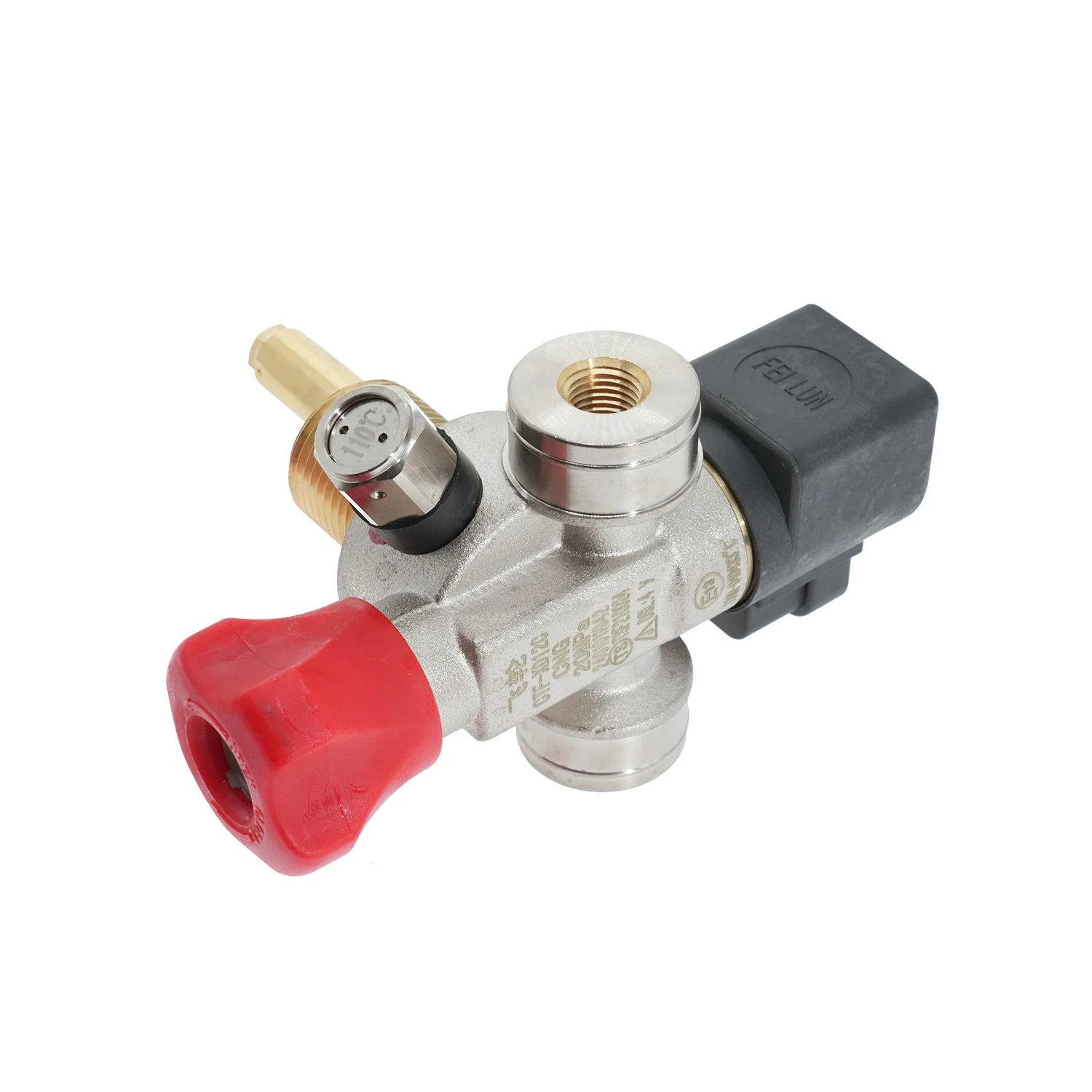 Электромагнитный клапан 2026 hot sale High Pressure CNG Solenoid Valve for Natural Cylinder NPT1/4 20MPa for Heavy Trucks and Cars Пневматика — деталь 2