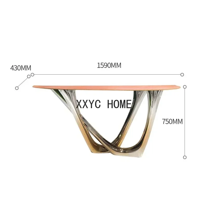 Italian Light Luxury Console Modern Decoration Console Tables Entrance Foyer Corridor Aisle Side View Entrance Cabinet