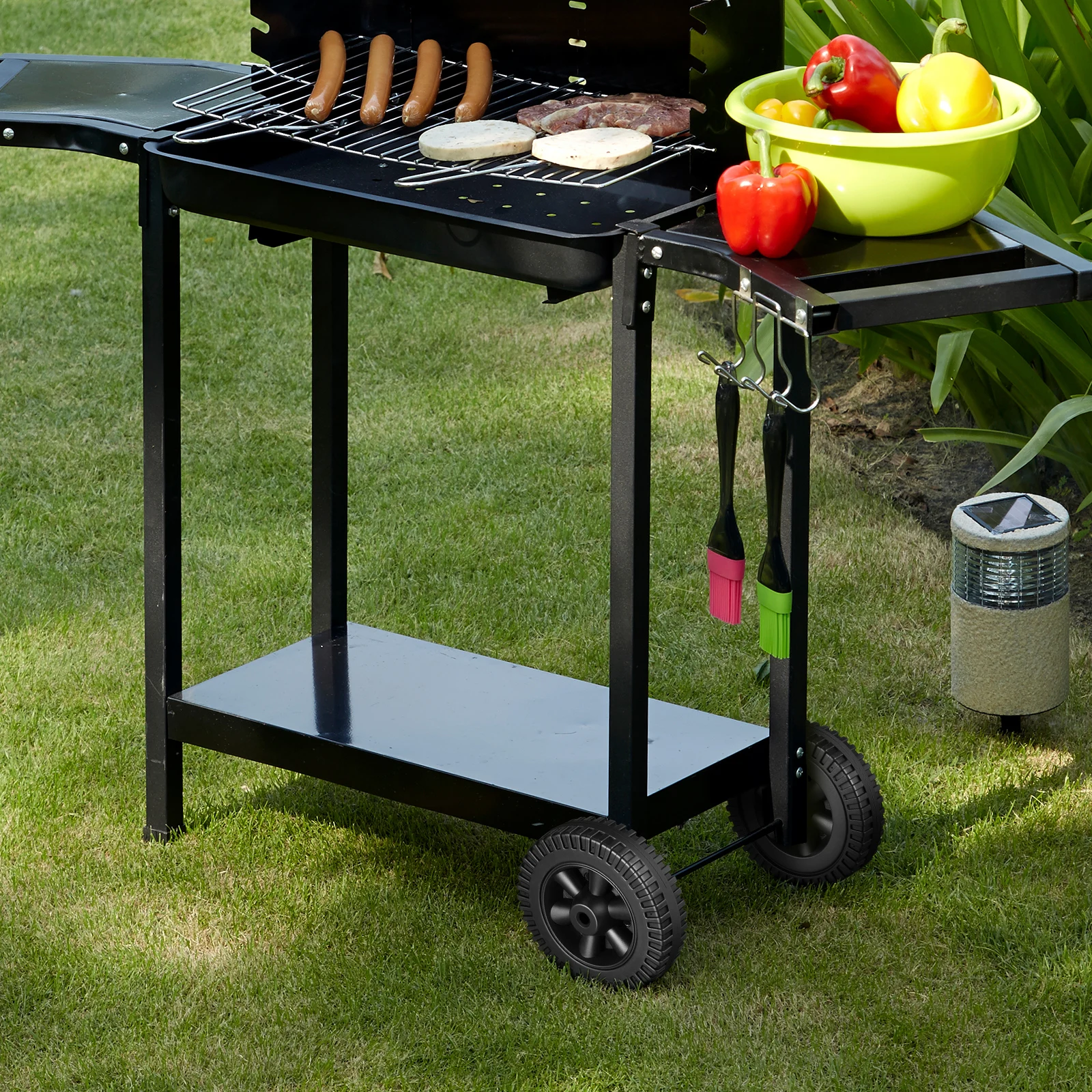 

Комплект из 2 колес для гриля, усиленные, 6 дюймов, черные, сменные, для газовых грилей, газонокосилок, тележек, аксессуар