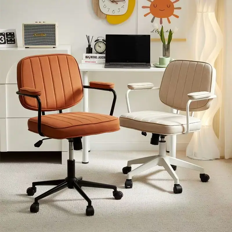 Cushion Massage Office Chair Armrest Ergonomic Swivel Vanity Office Chair Gaming Cheap Silla De Escritorio Furniture