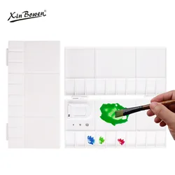 Small plastic pigment palette, watercolor/acrylic/oil painting, flip paint box, student art