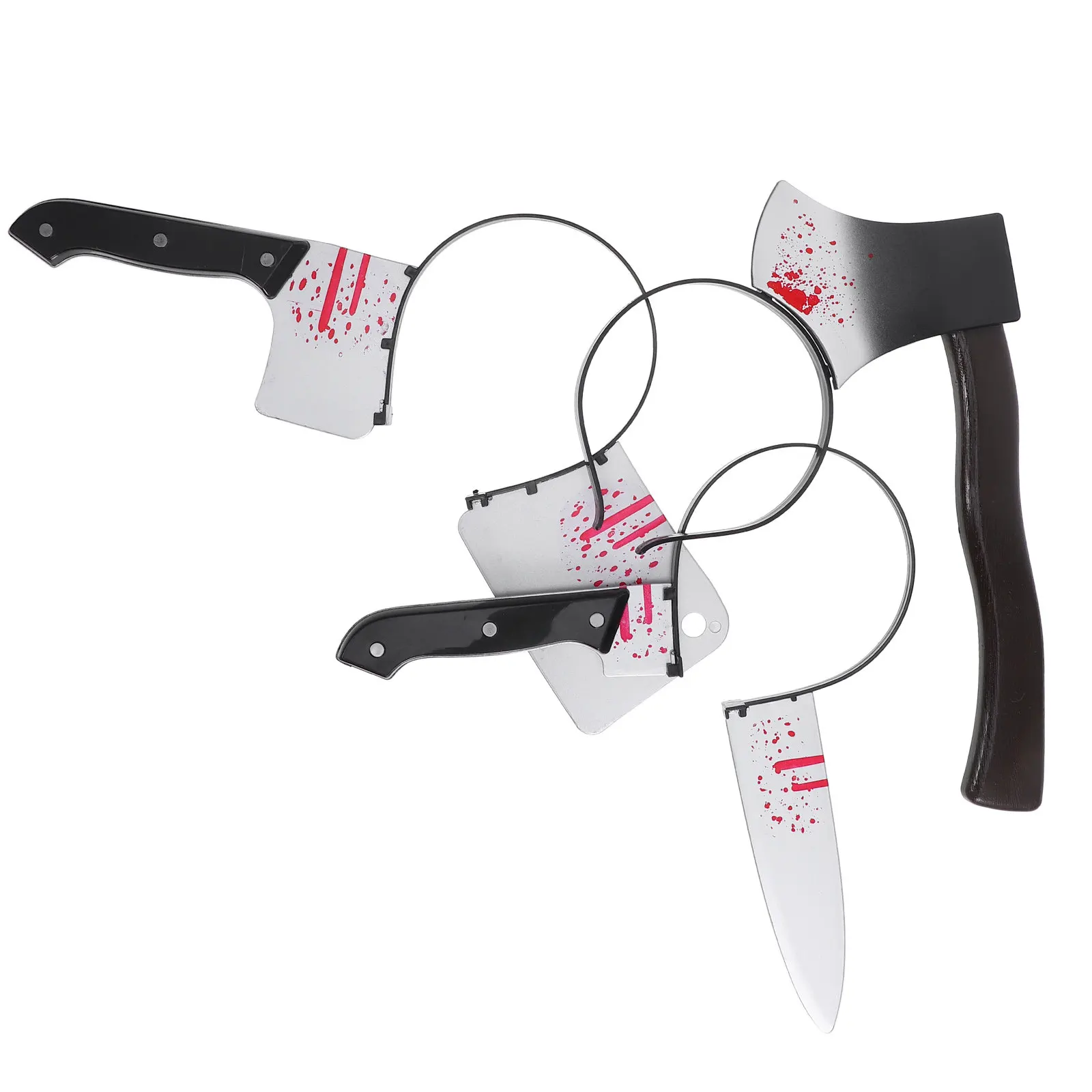 

3Pcs Halloween Trick Hair Hoop Lightweight Plastic Party Headband Halloween Decoration Headwear Party Trick Hair Hoop