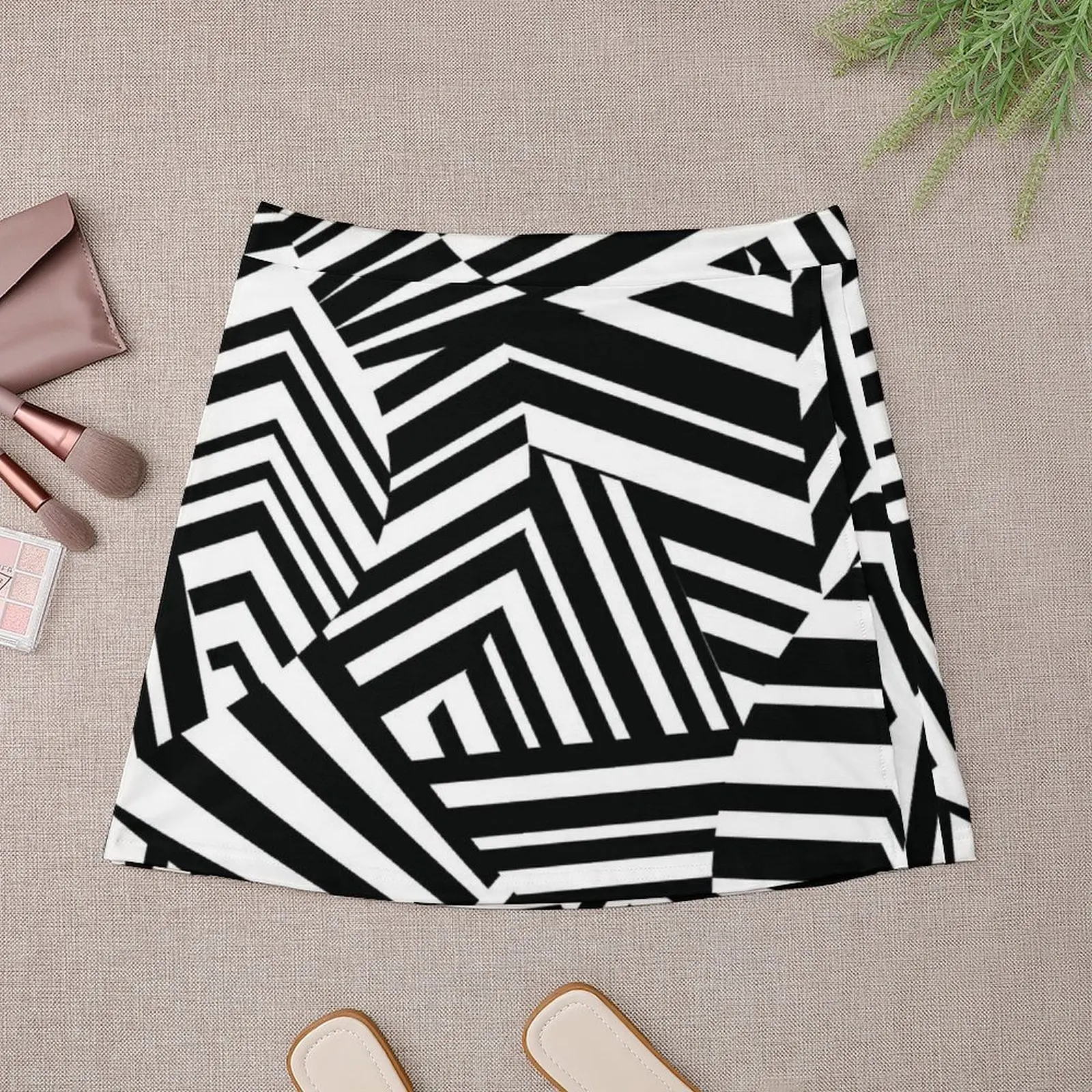 Modern Minimalist Dazzle Camouflage Mini Skirt modest skirts for women cute skirt skirts women summer 2025 Mini Skirt