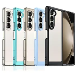 Transparent Colorful TPU Case for Samsung Galaxy Z Fold 7 6 5 4 3 Protective Cover Clear Fundas Coque Capa