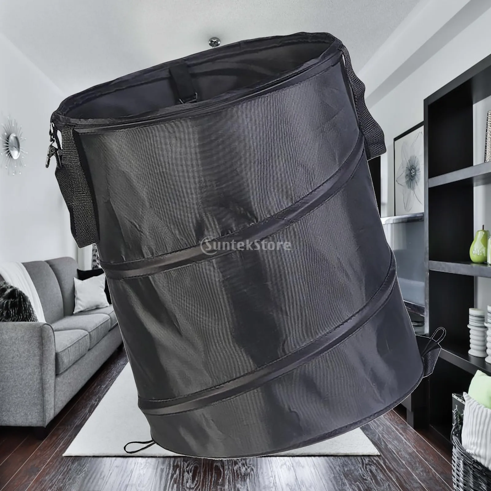 Trash Can Garden Leaves Outdoor Activities Collapsible Trash Bin for Garage