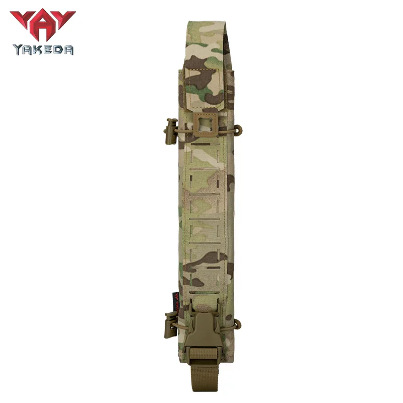 Yakeda C4 Tactical Organizer Pouch, Single-Panel Tool Bag for Crowbar and Hammer, Matte IR-Resistant Tool Kit Bag