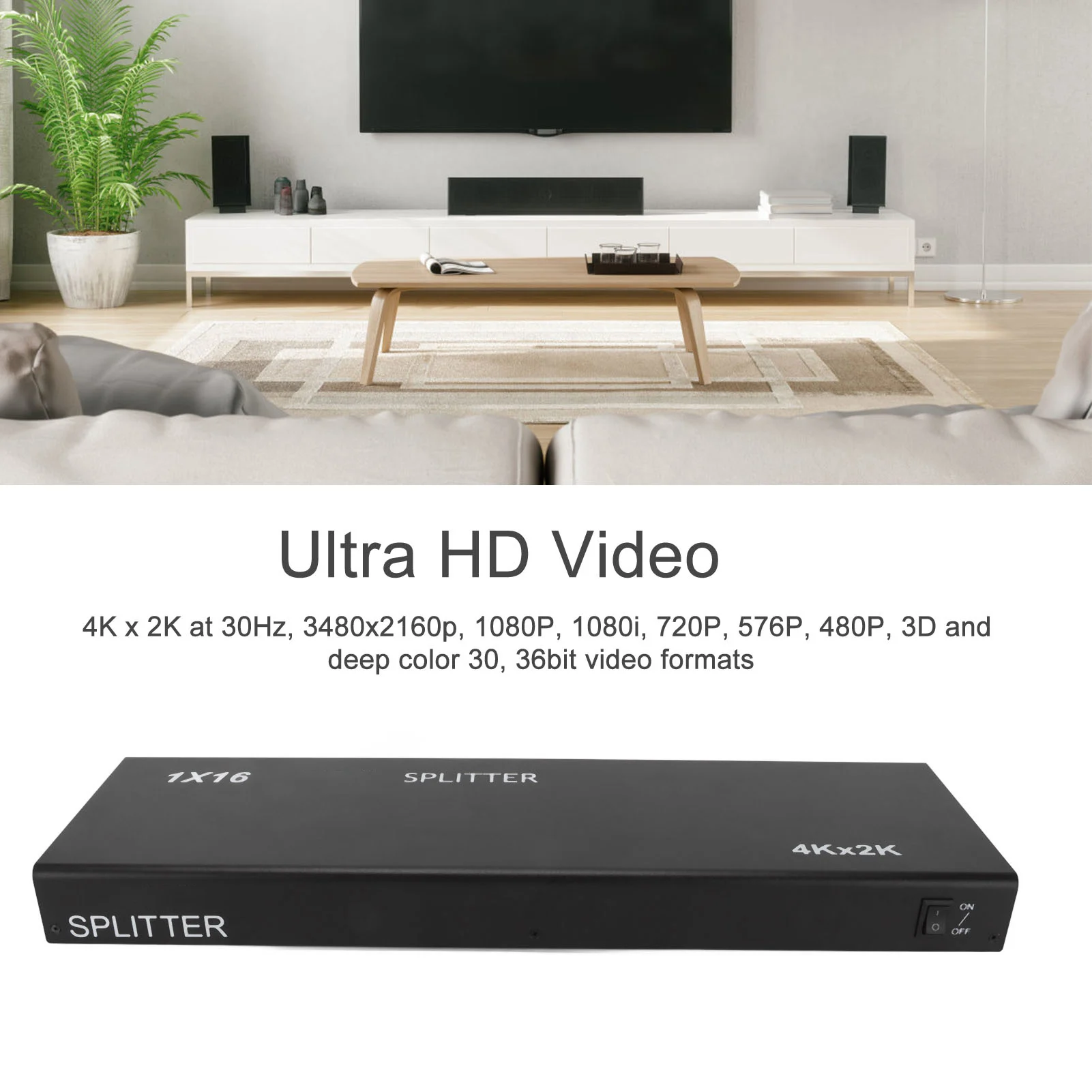 HD الوسائط المتعددة واجهة الفاصل HD الوسائط المتعددة واجهة الفاصل 4K 1 في 16 خارج الصوت والفيديو الموزع ل Xbox ل PS4 HDTV