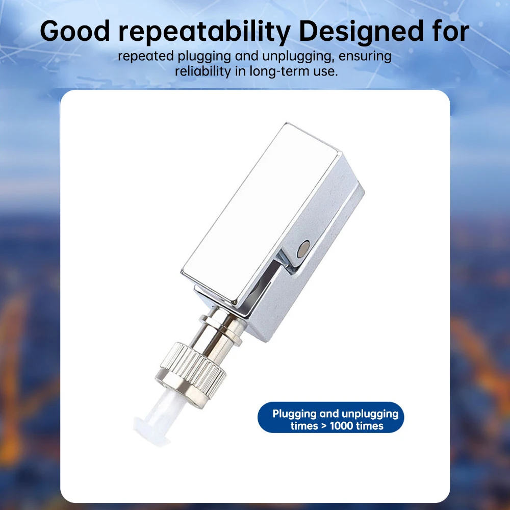 Natalink FC Bare Fiber Optic Adapter, quadratischer Faserstecker für FTTH, Rotlichtstift, optischer Leistungsmesser, OTDR FC, quadratischer Koppler