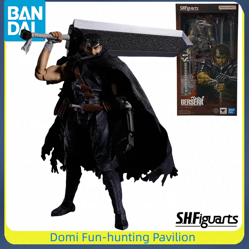 

Bandai Original SHF BERSERK Anime Figure Guts Joint Movable Model Finished Action Toys Collectible Gift for Kids Ornaments