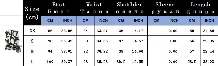 KLKXMYT Schickes Hosen-Set für Damen Ärmelloses Oberteil mit Schleife Geometrischer Druck Damenanzüge 2026 Sommer Lässige Damenoutfits – Detail 2