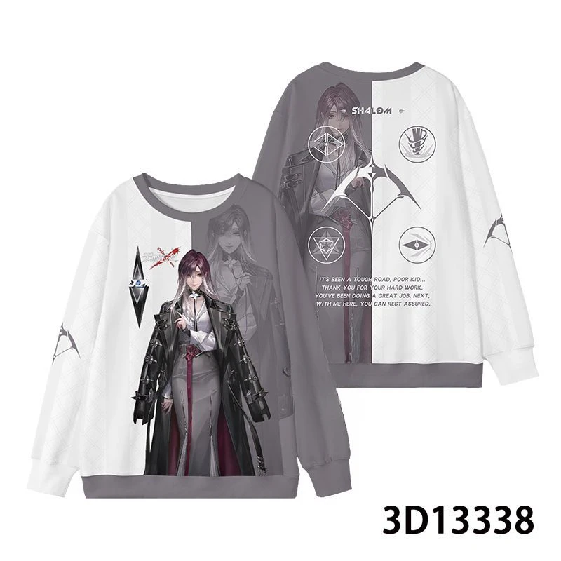 Anime Path To Nowhere Shalom Cosplay Hoodie Women Men Harajuku Sweatshirt Streetwear Hip Hop Pullover Hooded Jacket Outerwear