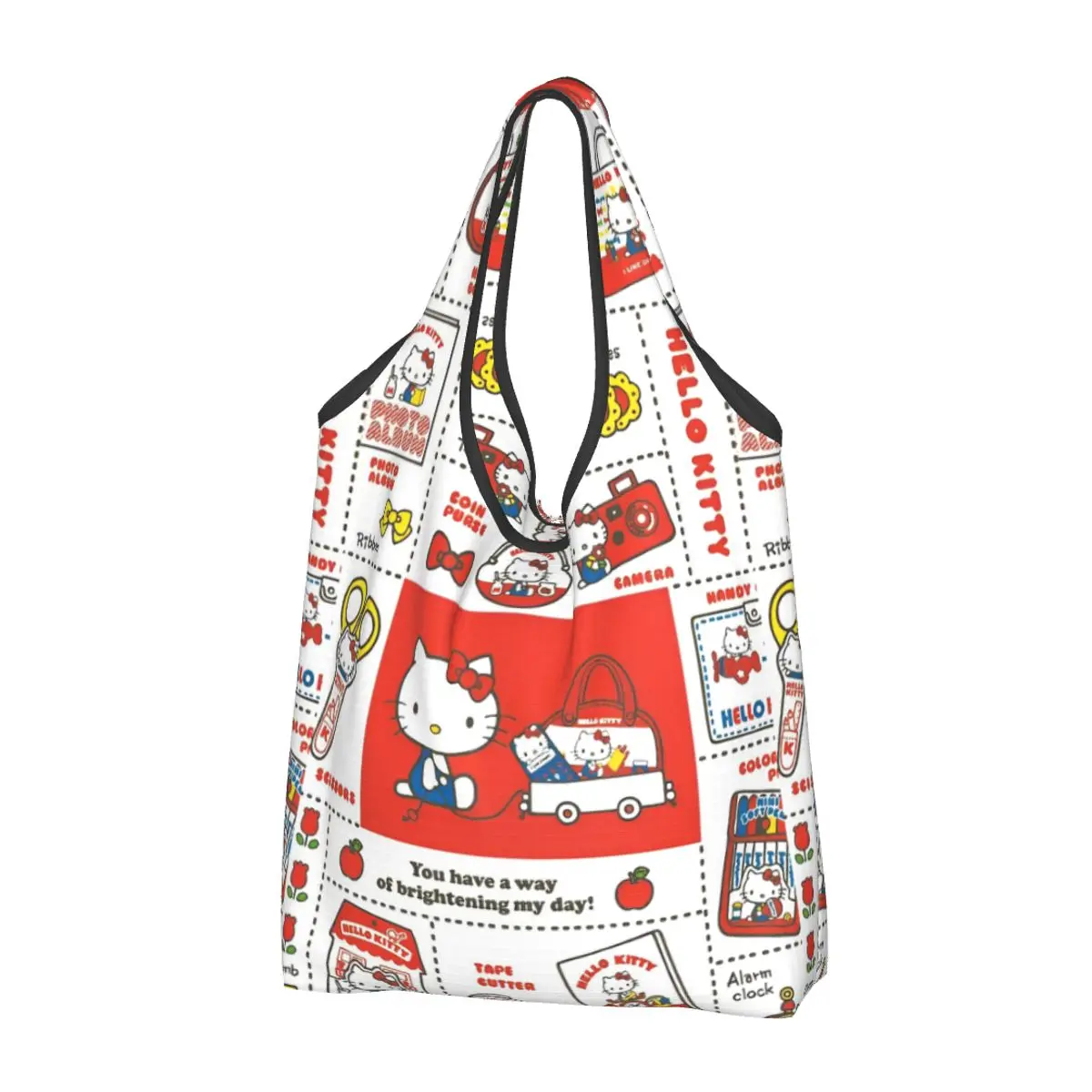 Sanrio Hello Kitty Shopper Bag My Melody Kuromi Cinnamoroll Office Handbags Female Graphic Shoulder Bag Fashion Cloth Tote Bag