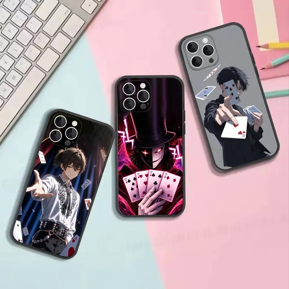 capa-de-celular-preta-macia-a-prova-de-choque-com-design-de-cartas-de-poker-e-anime-compativel-com-iphone-11-12-13-14-15-16-17-pro-max-plus-x-xs-se4-mini