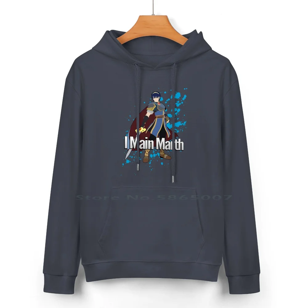 I Main Marth-Super Smash Bros. For Wii U Pure Cotton Hoodie Sweater 24 Colors Melee Link Megaman Rockman Donkey Kong Marth Fire