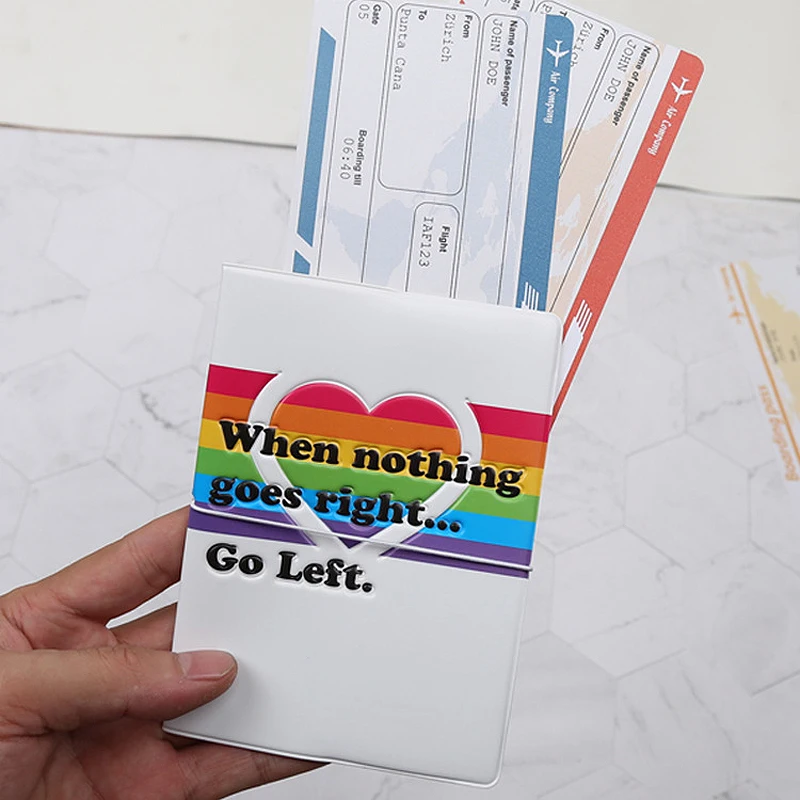 

Модная обложка для паспорта с 3D тиснением, дорожные аксессуары, мультяшные английские буквы, держатель для паспорта, чехол из искусственной кожи для паспорта