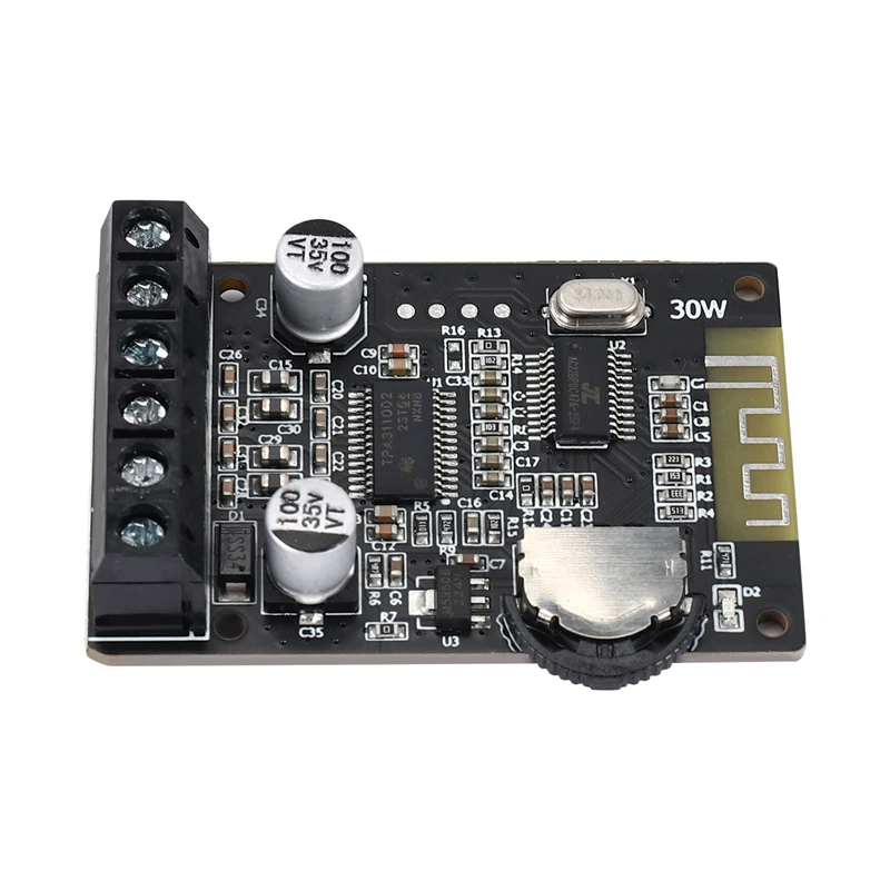 20W Stereo Bluetooth Power Amplifier Board 12V / 24V High Power Digital Power Amplifier Board XY-P15W Without Shell