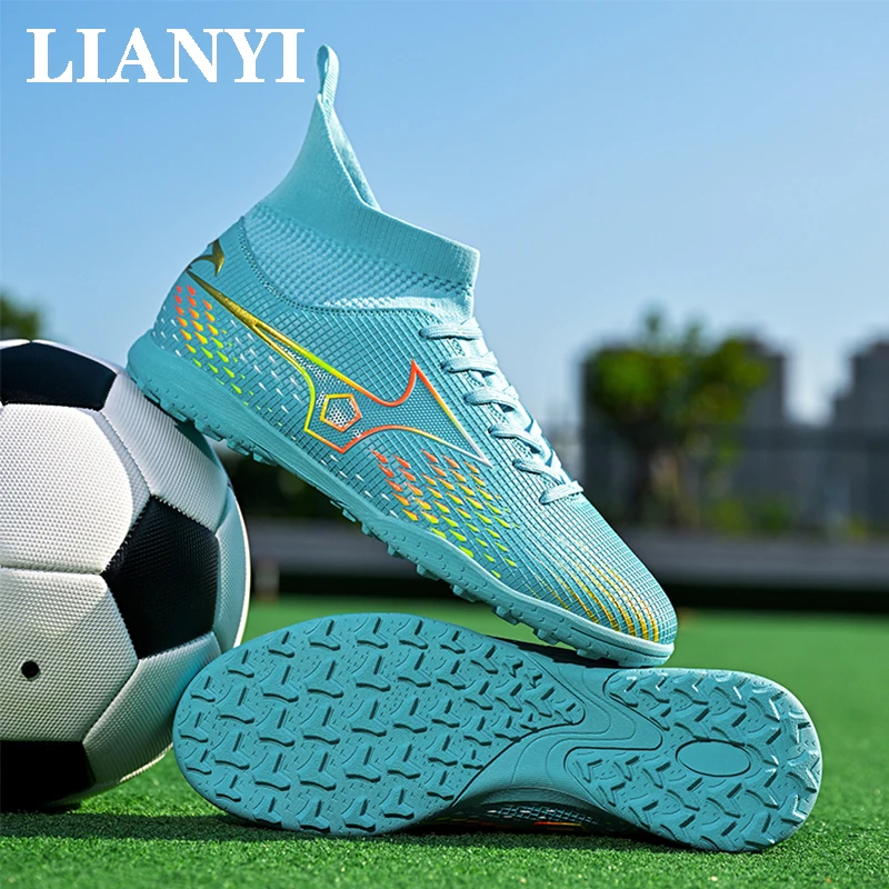 

LIANYI New Youth Football Shoes Grass Adult Professional Football Shoes Ultra-light Non-slip Boys Training Shoes Direct Sales