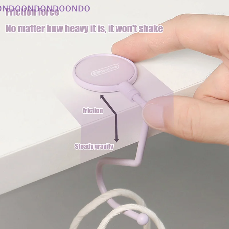 

1Pc Bag Hook Heavy Table Purse Bag Hooks Travel Handbag Table Side Bag Hanger Office Desk Organizers No Drilling Detachable