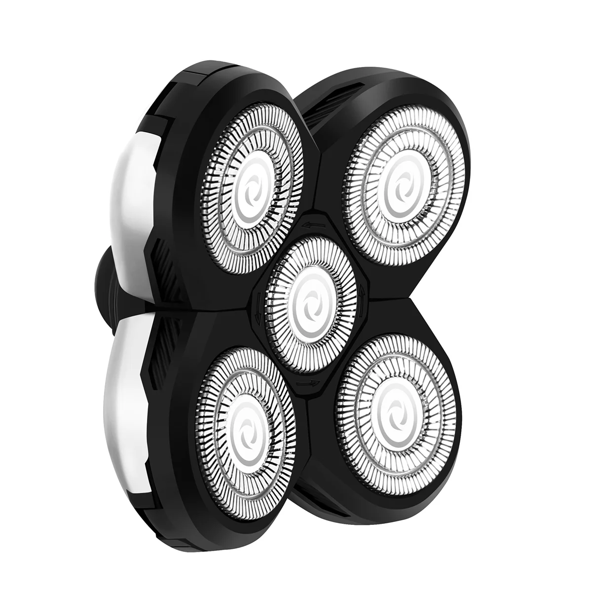 Teste di ricambio per rasoi elettrici 5D Teste di lame di rasoio Calde per lame di ricambio Rasoi per testa calva per uomo (Grigio)